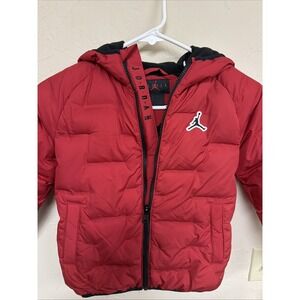 Nike Air Jordan Jumpman - Boys - Puffer Jacket - Gym Red - Sz 6/7  Brand New